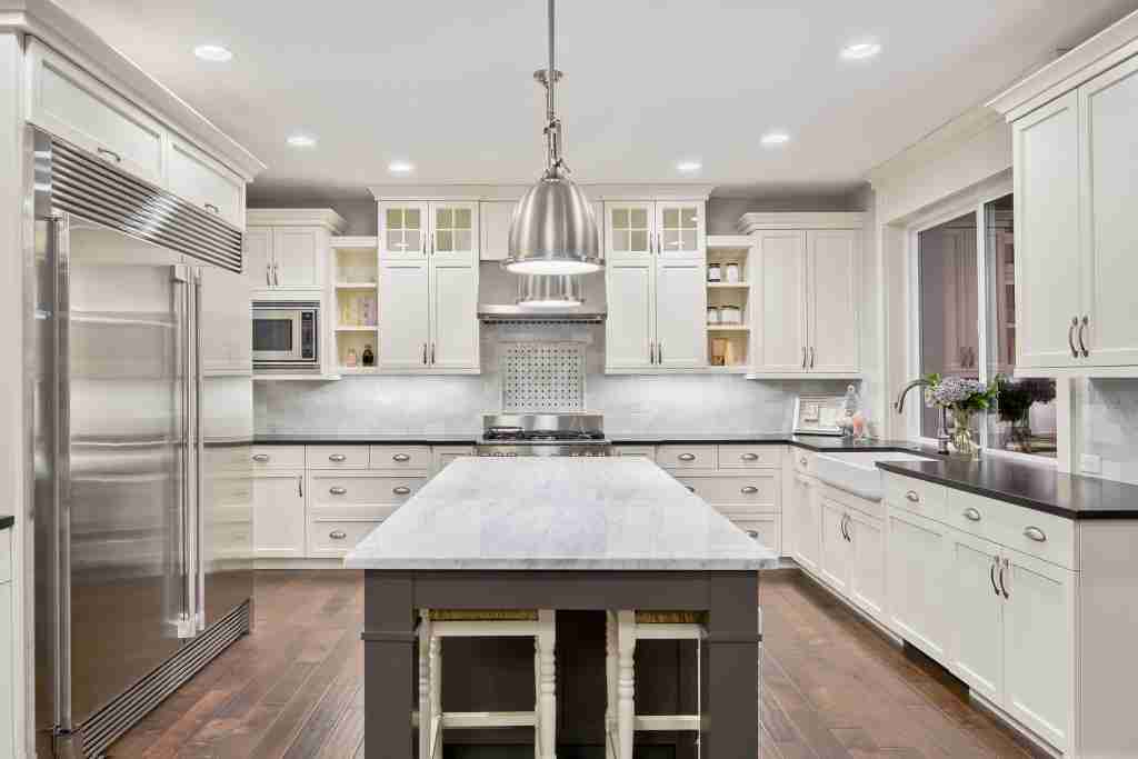 gorgeous white and gray kitchen in barrie ontario
